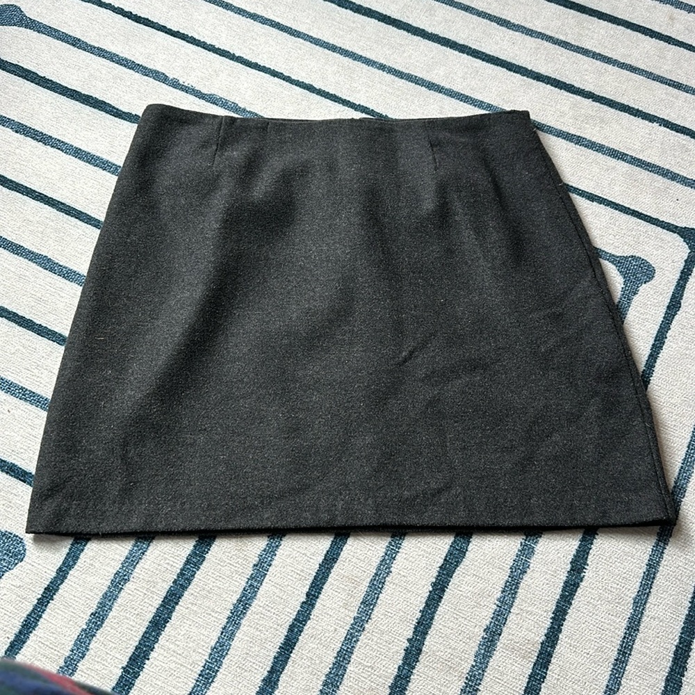 Old Navy charcoal, gray wool skirt.